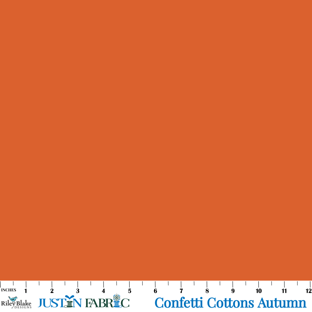Confetti Cottons Solid Autumn Cotton Yardage | Riley Blake Designs soft premium cotton fabric in solid autumn orange