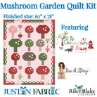 Mushroom Garden Quilt Kit featuring To Grandmother’s House by Sew a Story for Riley Blake Designs available at Justin Fabric