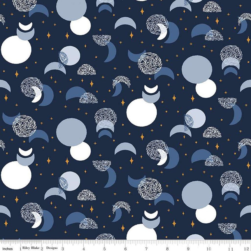 Moonchild Eclipse Midnight Yardage by Fran Gulick | Riley Blake Designs
