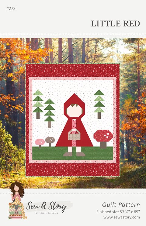 Little Red Quilt Pattern featuring To Grandmother's House by Jennifer Long | Riley Blake Designs - Front cover
