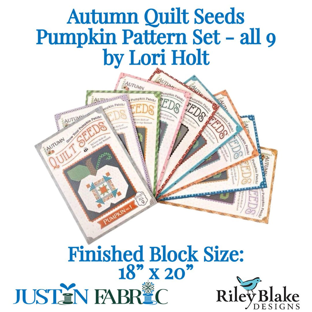 Lori Holt Autumn Quilt Seeds™ Pumpkin Pattern Set | Riley Blake Designs