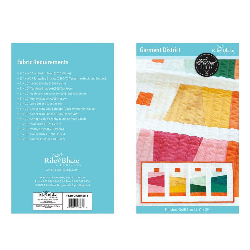 Garment District Mini Quilt Pattern by Christopher Thompson | Riley Blake Designs