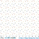 It Takes A Village Shing Star Cloud Yardage by Jennifer Long | Riley Blake Designs with multicolored scattered stars on a cloud backdrop