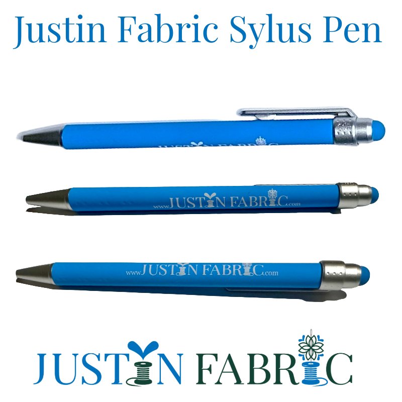 Justin Fabric Stylus Pen in Light Blue