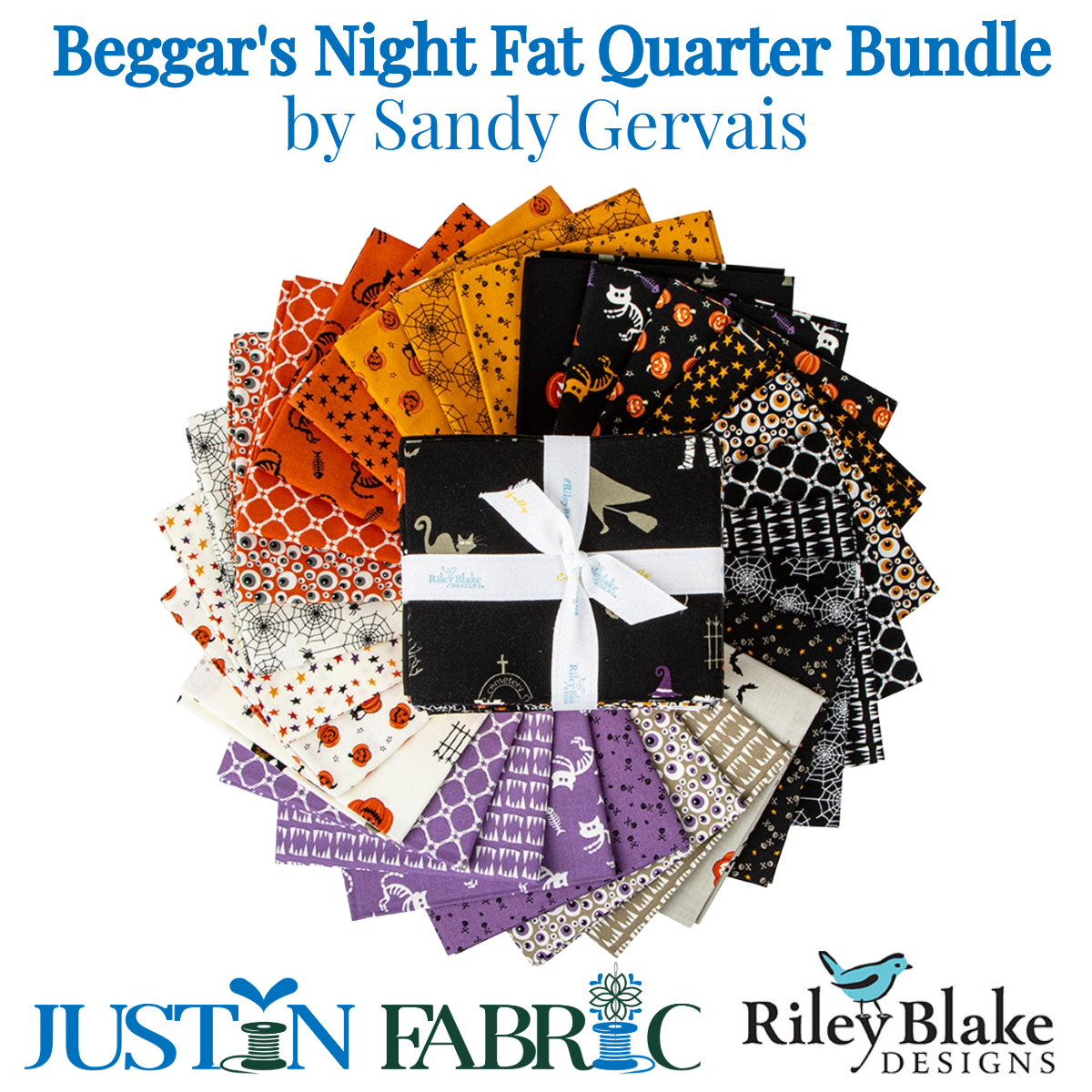 Beggars Night Fat Quarter Bundle by Sandy Gervais | Riley Blake Designs