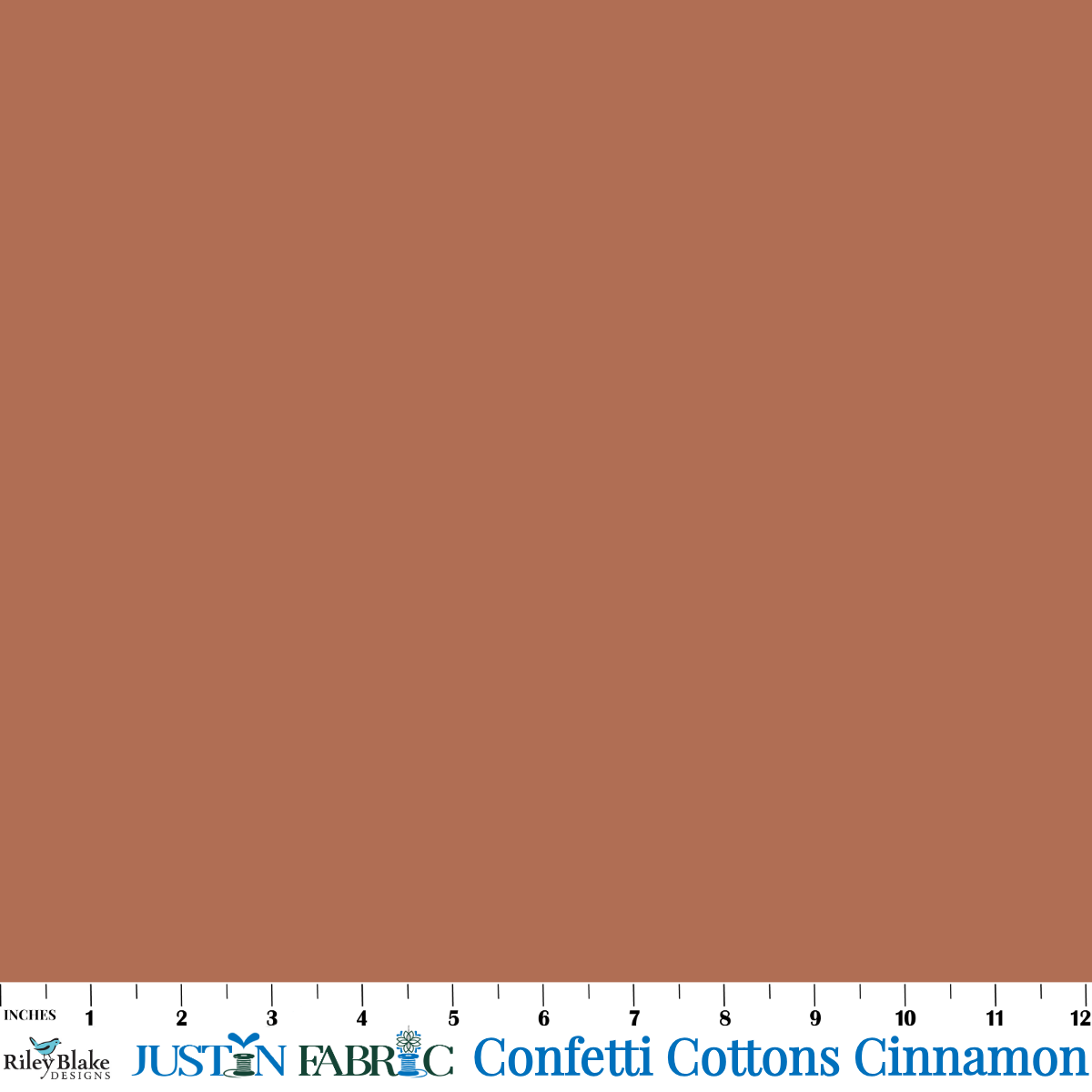 Confetti Cottons Solid Cinnamon Cotton Yardage | Riley Blake Designs #C120-CINNAMON
