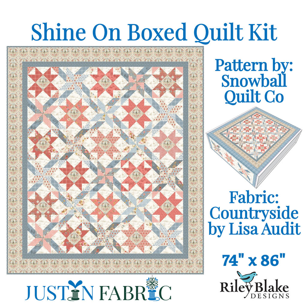 Shine On Boxed Quilt Kit featuring Countryside by Lisa Audit | Riley Blake Designs #KT-14530