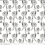 Queen Of We'En Starry Night White Yardage by J. Wecker Frisch | Riley Blake Designs