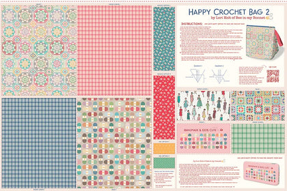 Chunky Thread Happy Crochet Bag 2 Home Décor Panel by Lori Holt | Riley Blake Designs