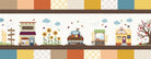Autumn Acres Bench Pillow Fabric Kit - 16in x 38in finished size by Kimberbell Designs | Maywood Studio