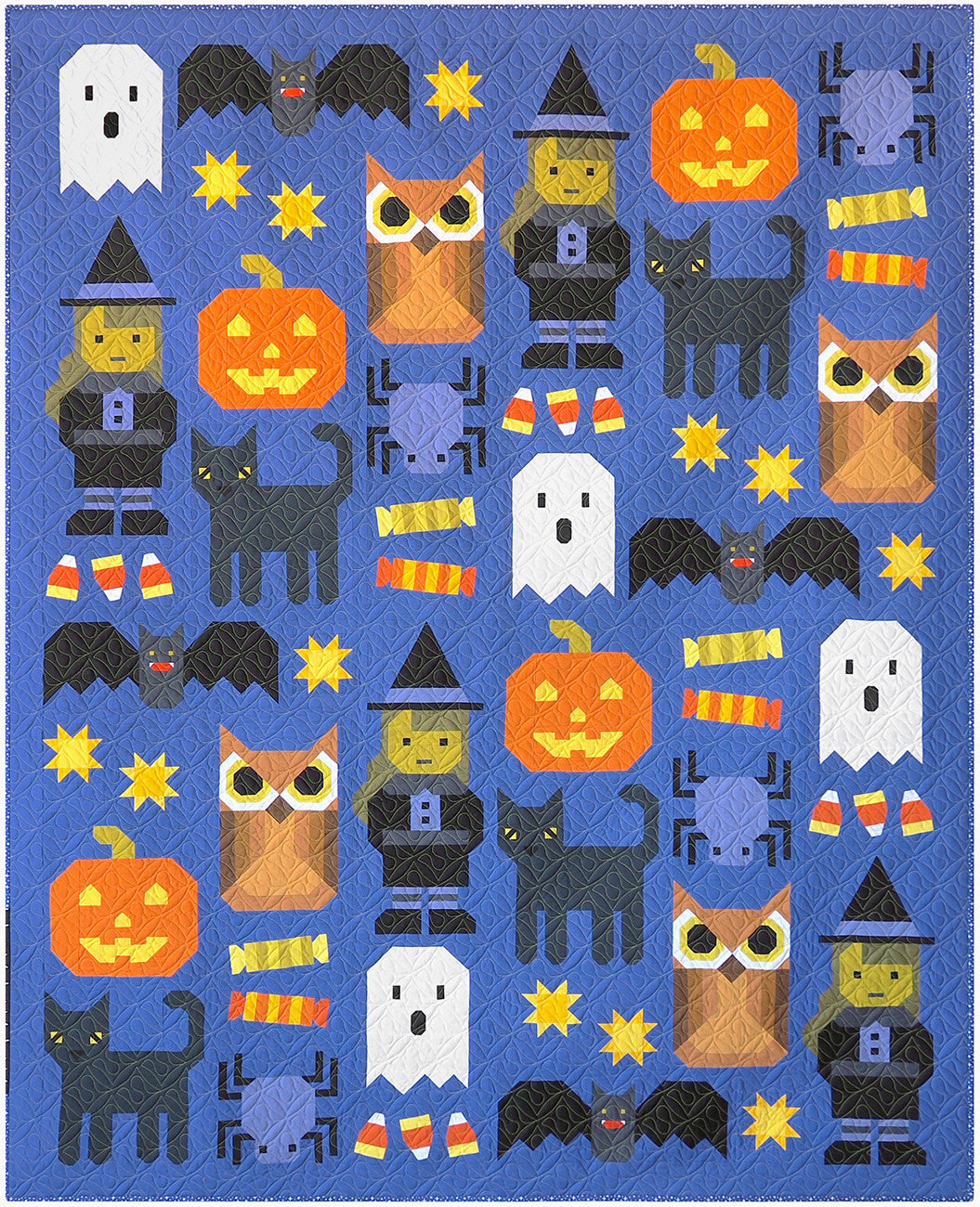Happy Halloween Quilt Kit by Elizabeth Hartman featuring Kona Solids | Robert Kaufman