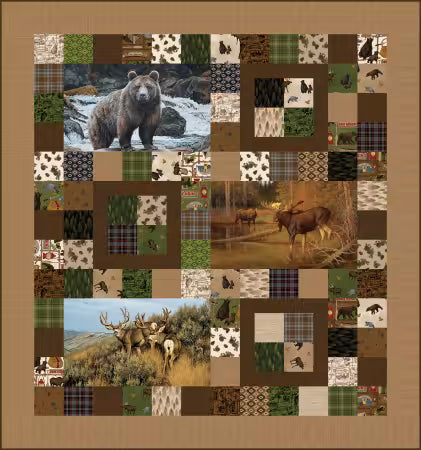 Majestic Animals Majestic Animals Panel Quilt Kit | Riley Blake Designs