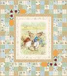 Peter Rabbit & Benjamin Bunny Peter's Garden Adventures Quilt Kit by Beatrix Potter Riley Blake Designs