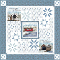 Covered Bridges Boxed Quilt Kit featuring Covered Bridges in Winter by Tara Reed | Riley Blake Designs
