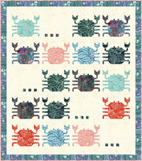 Poppy Seeds Batiks Feeling Crabby Quilt Kit | Riley Blake Designs