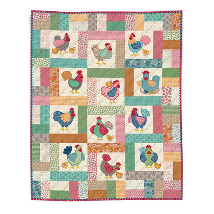 Machine Embroidery Chicken Salad FABRIC ONLY KIT using Family Reunion | Riley Blake Designs