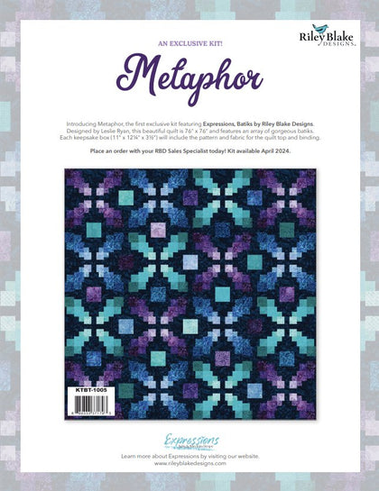 Metaphor Expressions Batiks Quilt Kit by Leslie Ryan | Riley Blake Designs