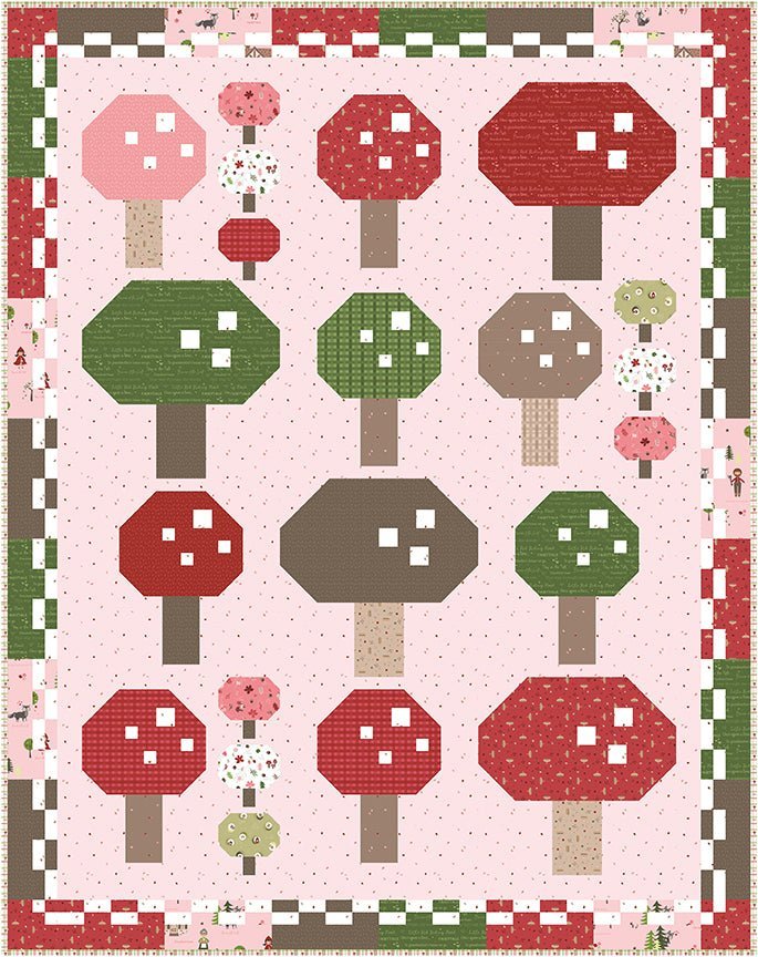 Mushroom Garden Quilt Kit by Jennifer Long | Riley Blake Designs Pre-Order (March 2024) -KT-MUSHROOMGARDEN - Justin Fabric!
