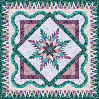 Quiltworx Wintergreen Quilt Kit with Expressions Batiks | Riley Blake Designs