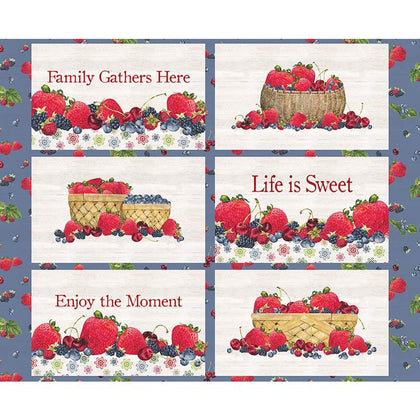 Monthly Placemats June Panel Fabric by Tara Reed | Riley Blake Designs