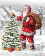 Christmas Wishes Santa's Tree Panel 36" x 43" by RBD Designers | Riley Blake Designs