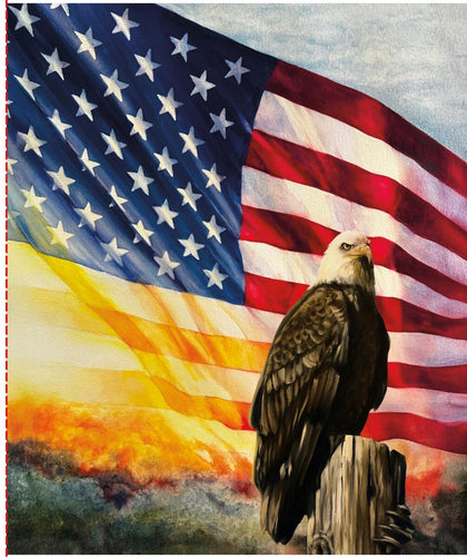 American Honor Panel – Eagle (35 1/2" x 43 1/2") by Vicki Gifford | Riley Blake Designs