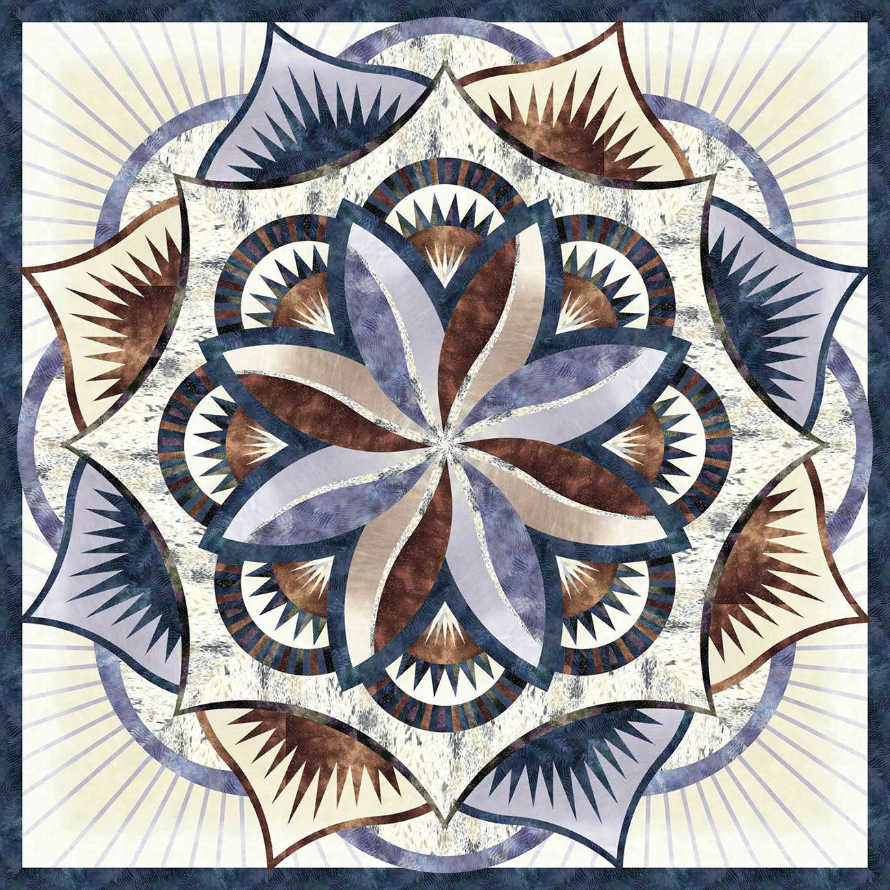 Quiltworx Honey & Lavender Quilt Kit (Best Loved Quilt Traditional Kit) | Hoffman Fabrics