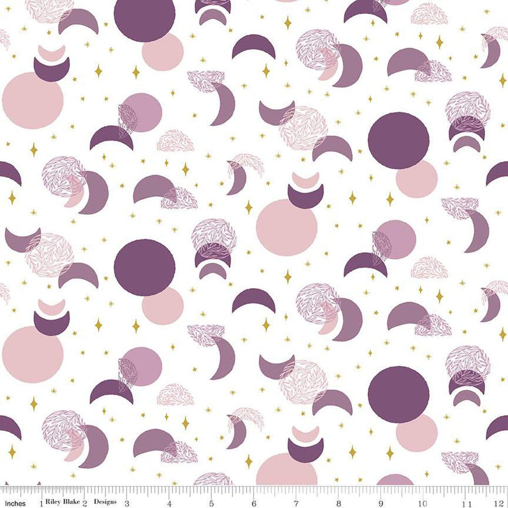 Moonchild Eclipse Off White Fabric by Fran Gulick for Riley Blake Designs