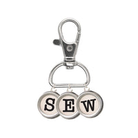 TYPE/ography Enamel Happy Charm "Sew" typewriter keys by Lori Holt | Riley Blake Designs