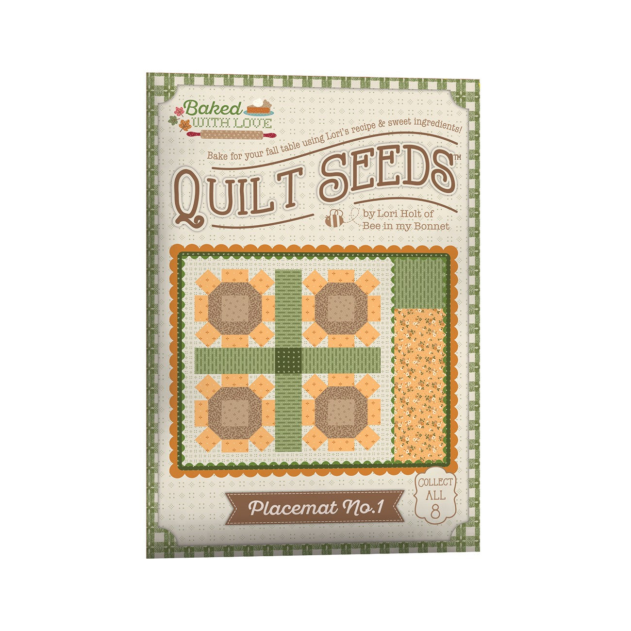 Lori Holt Baked With Love Seeds™ Pattern Placemat No. 1 by Lori Holt | Riley Blake Designs