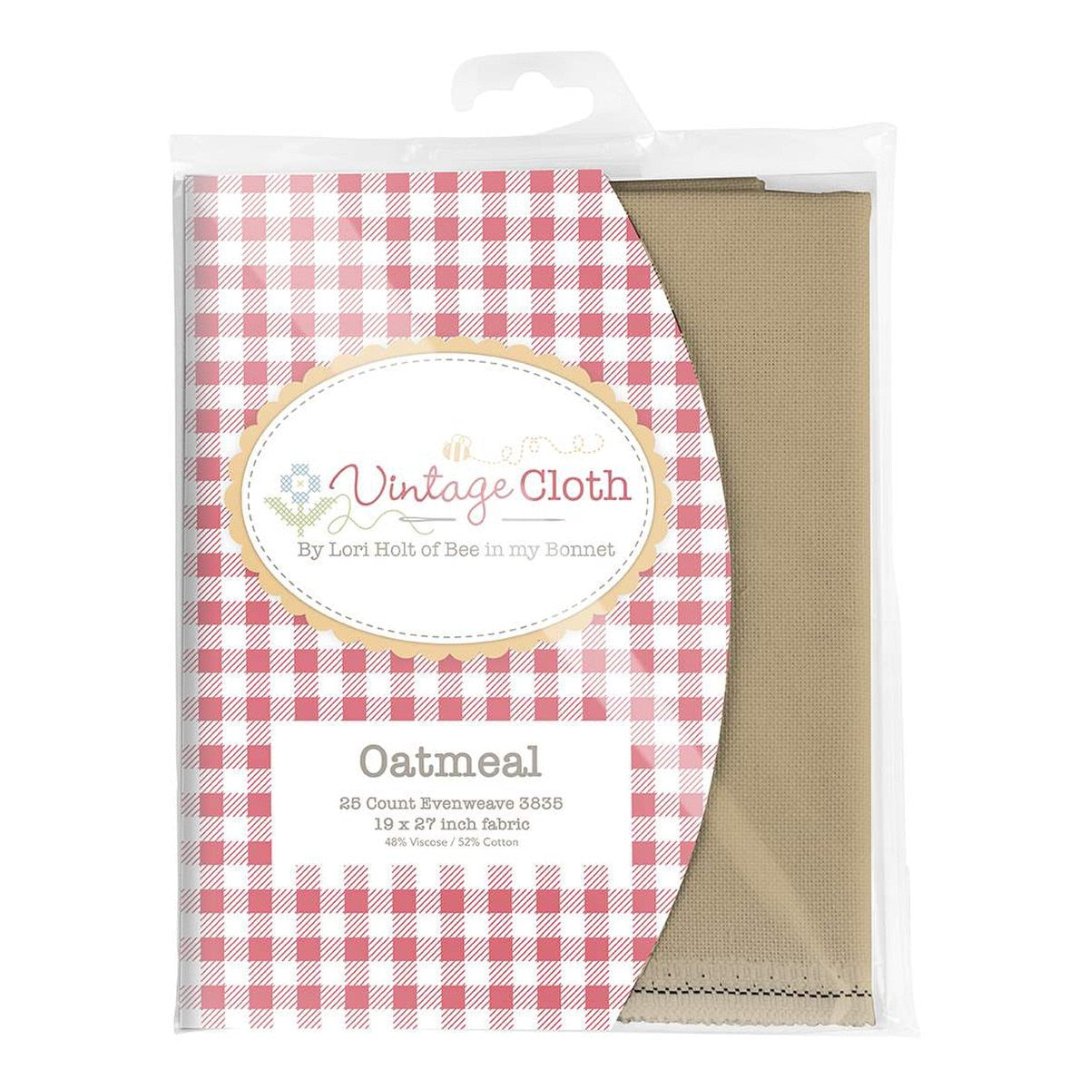 Lori holt 25-Count Lugana Oatmeal Cloth for Cross Stitch Package