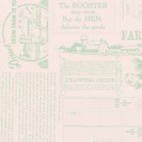 Farmer's Daughter / Farm Life Sage Wide Back Yardage by Lori Holt | Riley Blake Designs