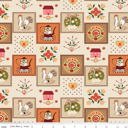 Baked with Love Kitchen Linen Wide Back Yardage by Lori Holt | Riley Blake Designs