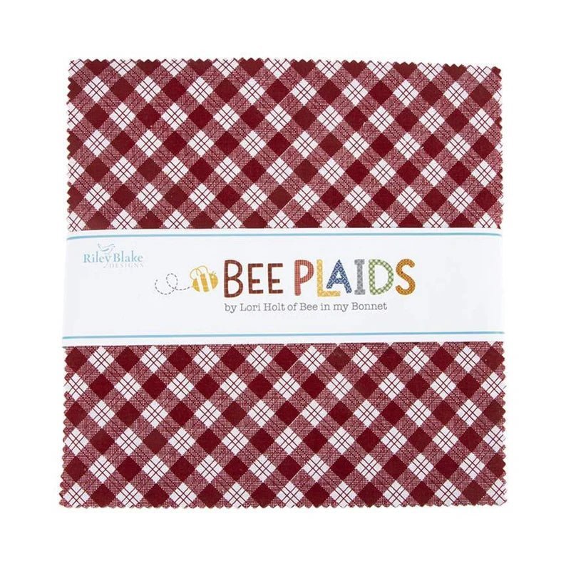 Bee Plaids 10” Stacker Layer Cake - Lori Holt -10-12020-42 - Justin Fabric!