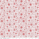 Designer Flannel Snowflakes White Yardage by Lori Whitlock | Riley Blake Designs