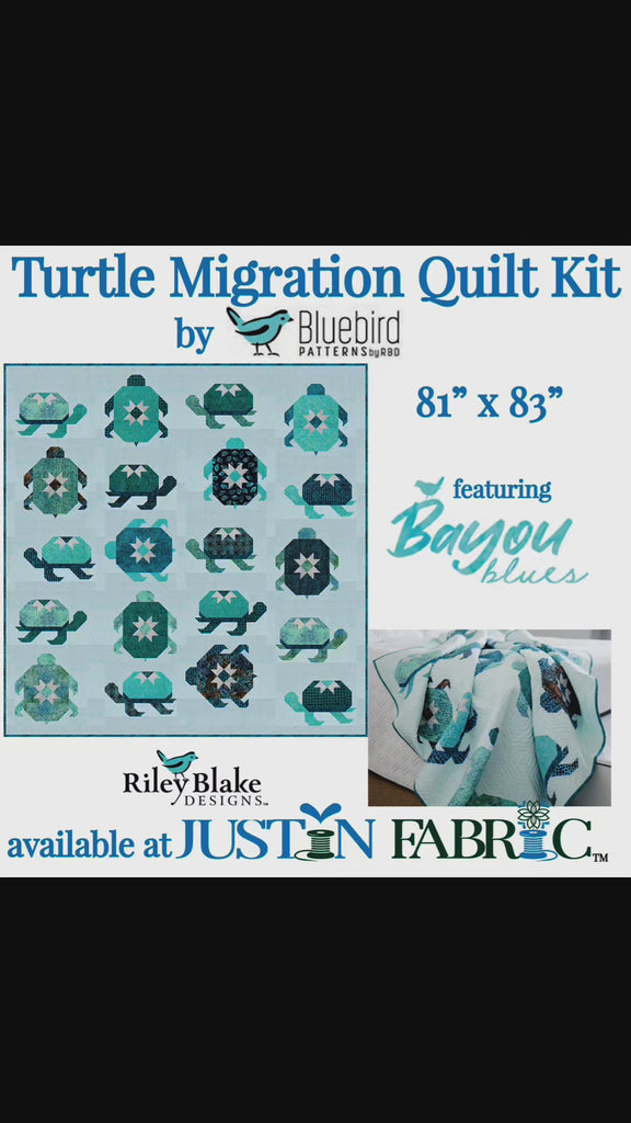 Turtle Migration Quilt Kit being cut and ready to ship at Justin Fabric
