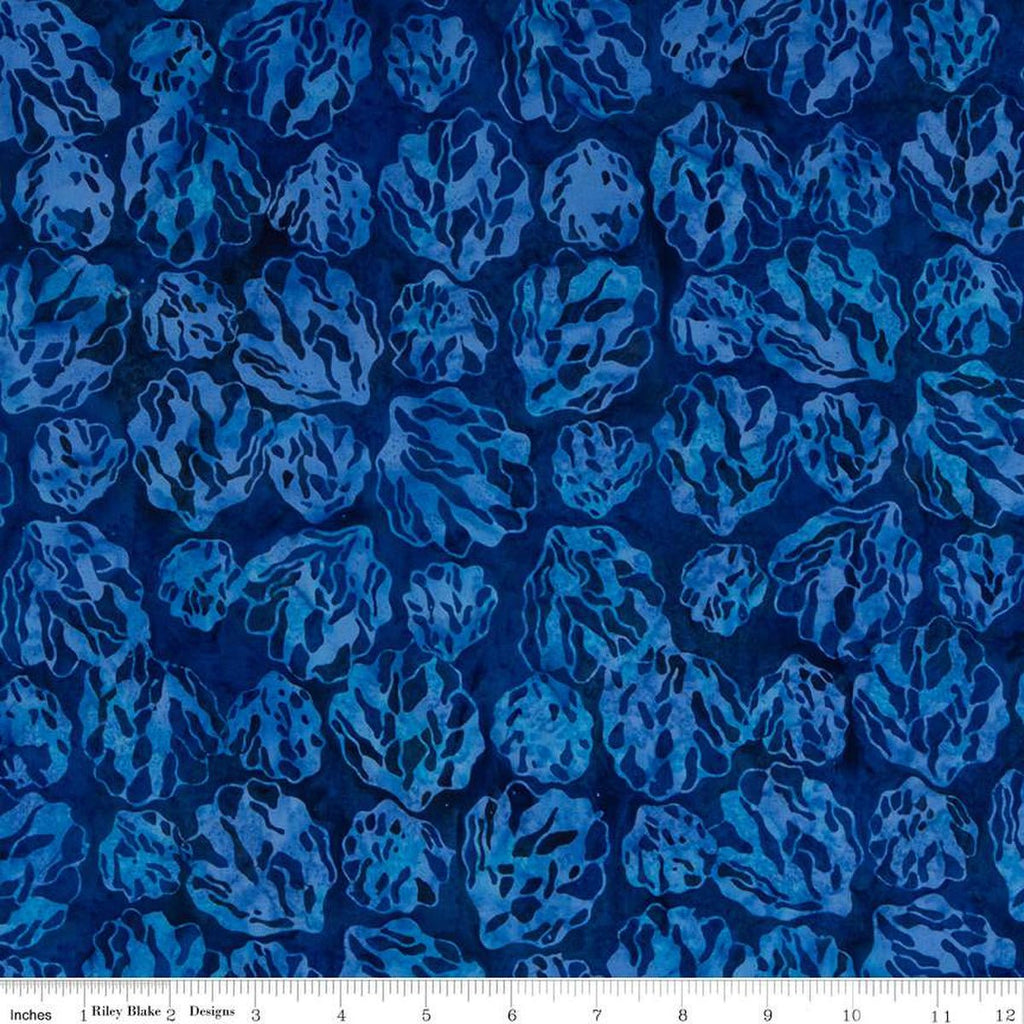 Expressions Batiks Tjaps Mexican Blue Fat Quarter | Riley Blake Designs