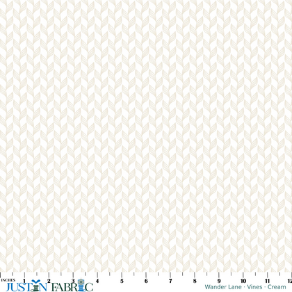 Wander Lane Cream Vines Yardage by Nancy Halvorsen | Benartex