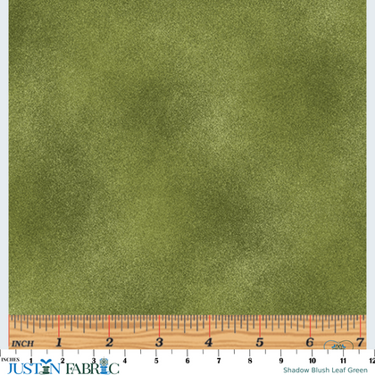 Shadow Blush Leaf Green Yardage | Benartex