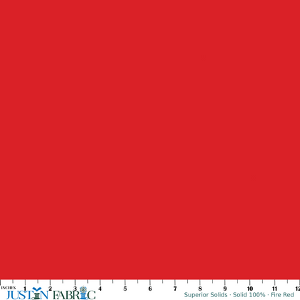 Superior Solids Fire Red Solid 100% Cotton Yardage | Benartex