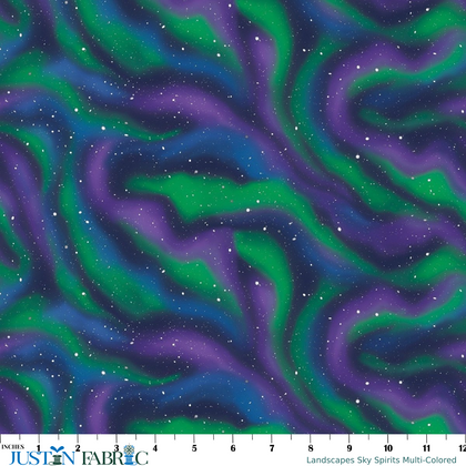 Landscapes Sky Spirits Multi-Colored Yardage| Windham Fabrics