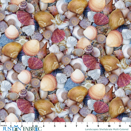 Landscapes Shellabrate Multi-Colored Yardage| Windham Fabrics
