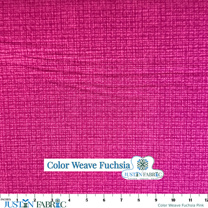 Color Weave Fuchsia Pink Cotton Yardage by Contempo Studio | Benartex