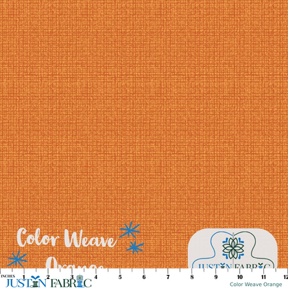 Color Weave Orange Cotton Yardage by Contempo Studio | Benartex