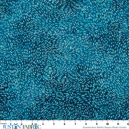 Expressions Batiks Bayou Blues Grotto Cotton Yardage | Riley Blake Designs