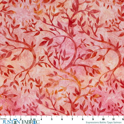 Expressions Batiks Tjaps Salmon Yardage | Riley Blake Designs