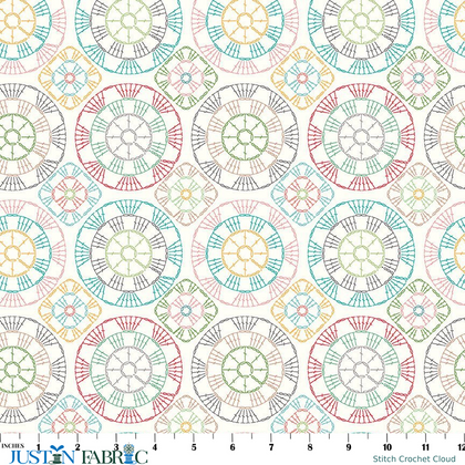 Stitch Crochet Cloud Yardage by Lori Holt for Riley Blake Designs