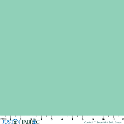 Confetti Cotton™ SweetMint Solid Green Yardage | Riley Blake Designs