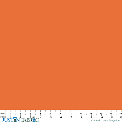 Confetti Cotton™ Solid Tangerine Cotton Yardage | Riley Blake Designs