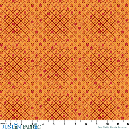 Bee Plaids Automne Zinnia par Lori Holt
